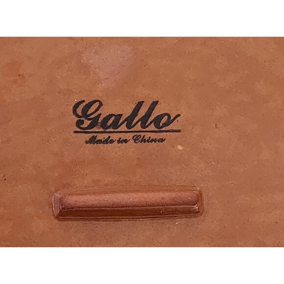 PLATTER/SERVING DISH-GALLO-Ceramic-Rooster-Sunflowers-Ruffled Edge-Decor-11"x11" - Picture 10 of 13